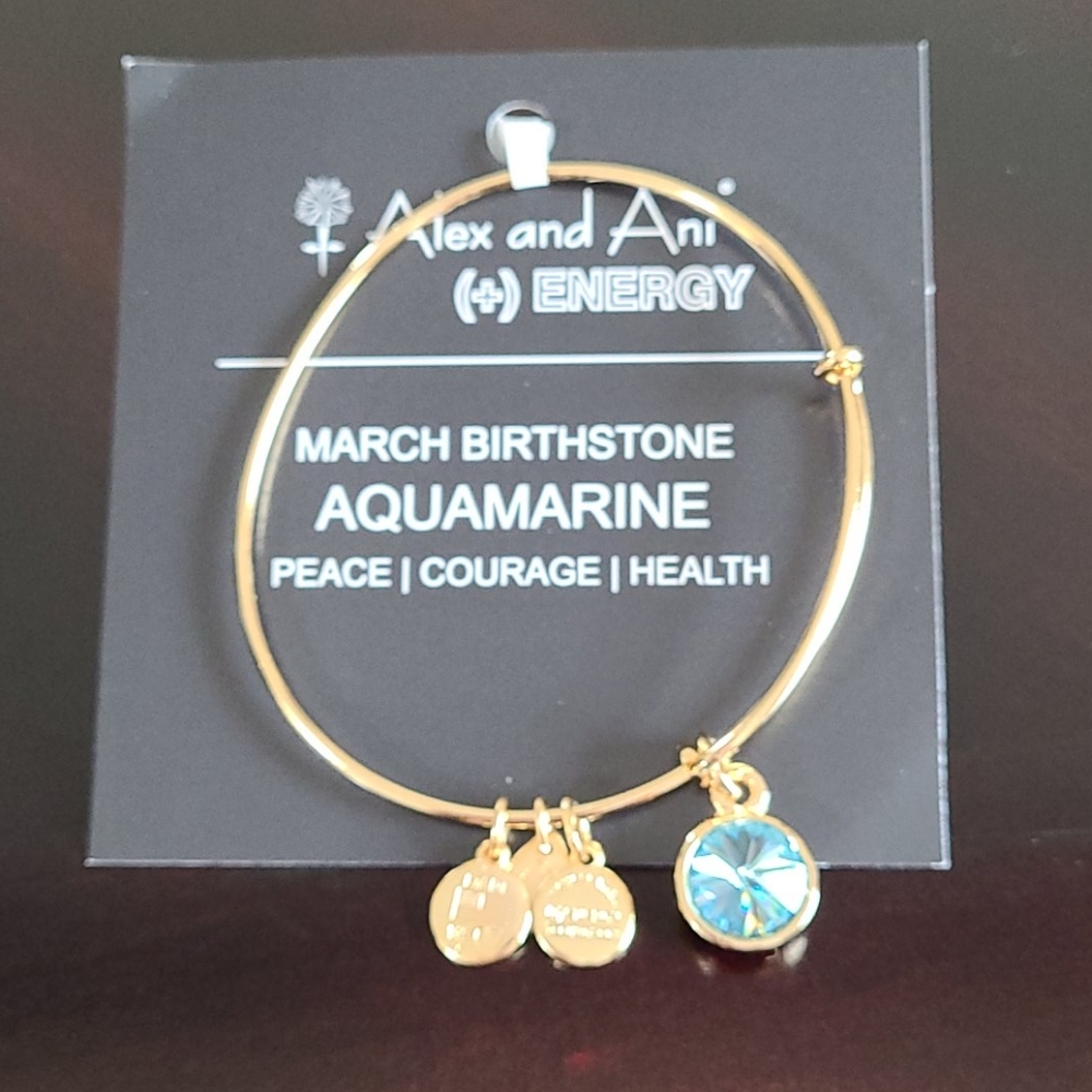 Alex and Ani March Birthstone Bracelet